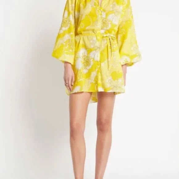 NWT Faithfull the Brand Lucita Smock Dress La Frana Floral Print M/6 - Picture 5 of 9